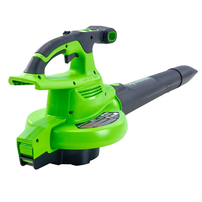 Воздуходув-садовый пылесос Greenworks GD40BVII 82V аккумуляторный