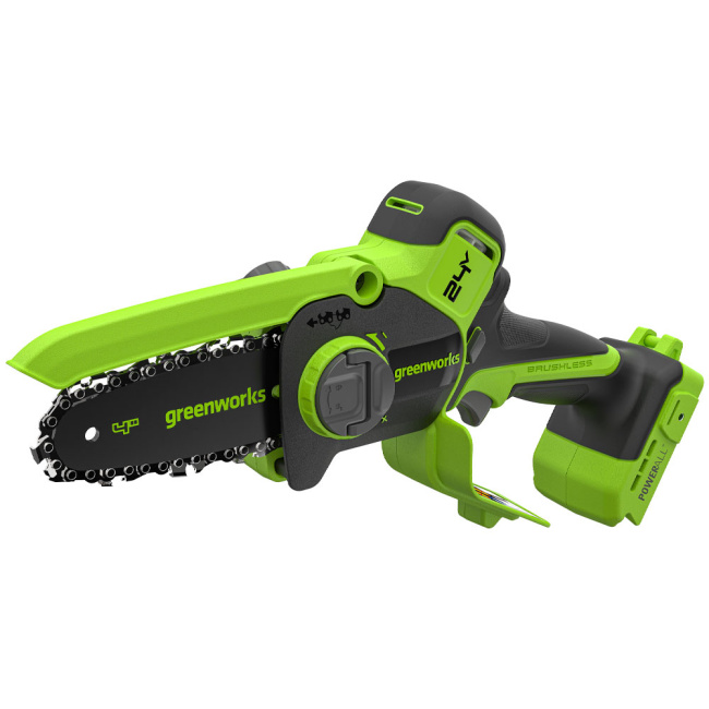 Мини-пила цепная Greenworks CS2410A 24V аккумуляторная
