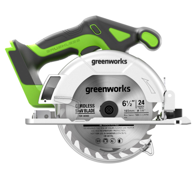 Пила циркулярная Greenworks GD24CS165 24V аккумуляторная 