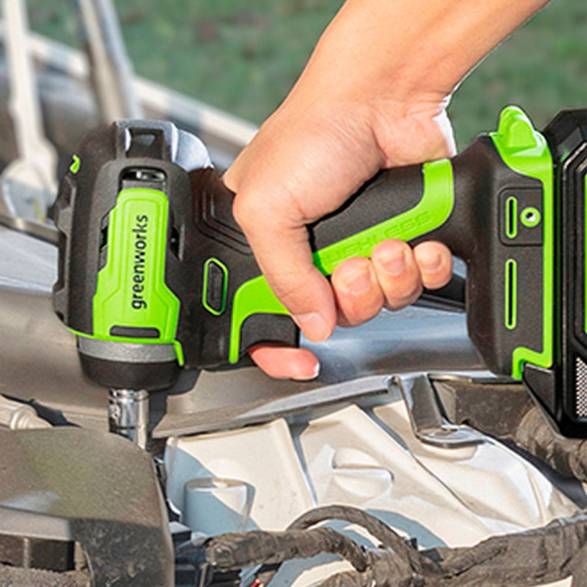 Гайковерт ударный Greenworks G24IW200 24V аккумуляторный 