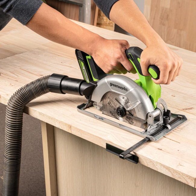 Пила циркулярная Greenworks GD24CS165 24V аккумуляторная 