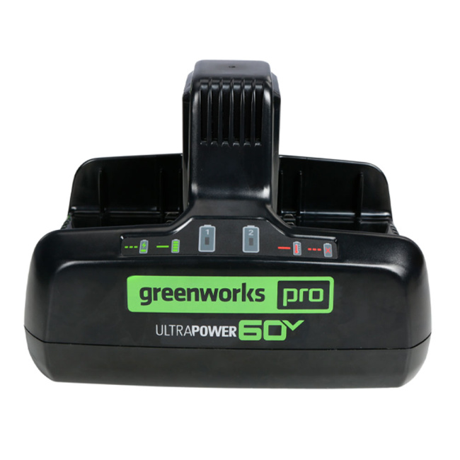 Зарядное устройство Greenworks G60DC10 60V для двух аккумуляторов