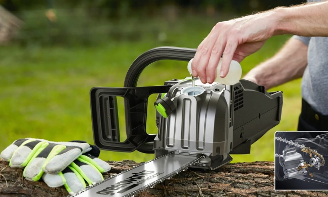 Пила цепная Greenworks OCS600 82V аккумуляторная 