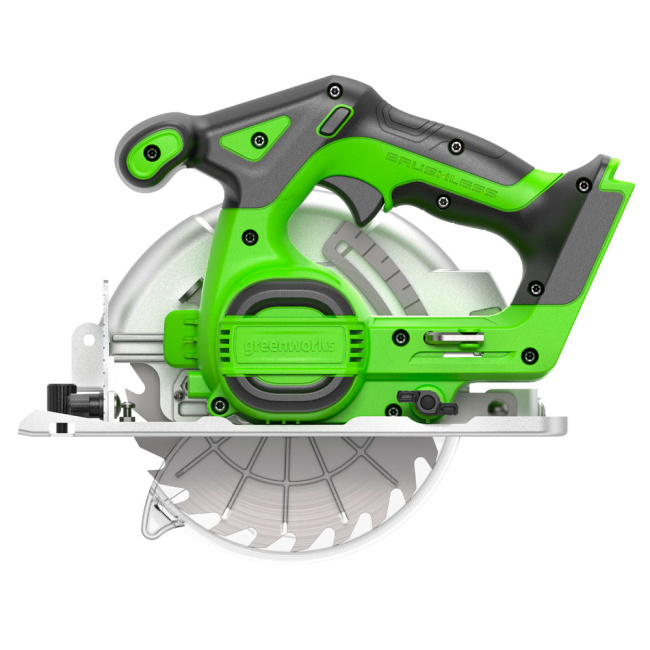 Пила циркулярная Greenworks GD24CS165 24V аккумуляторная 