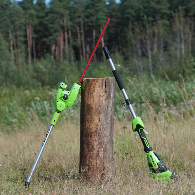 Кусторез штанговый Greenworks G40PHA 40V аккумуляторный