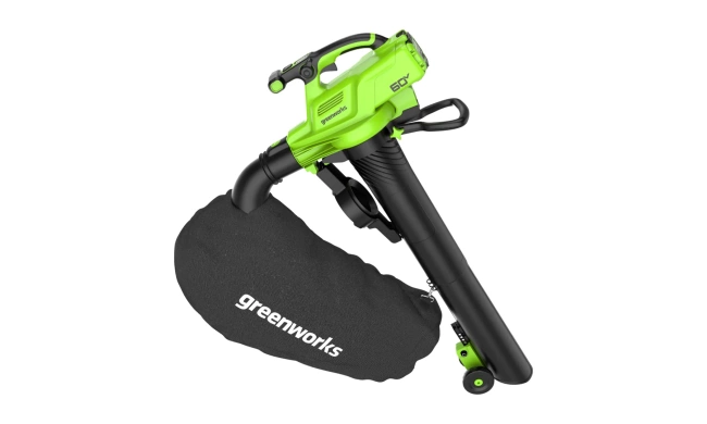 Воздуходувка-пылесос Greenworks GD60BVII 60V аккумуляторная