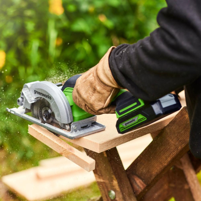Мини-пила циркулярная Greenworks G24MCS 24V аккумуляторная
