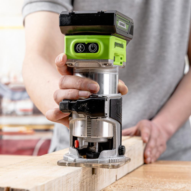 Фрезер Greenworks G24RO 24V аккумуляторный 