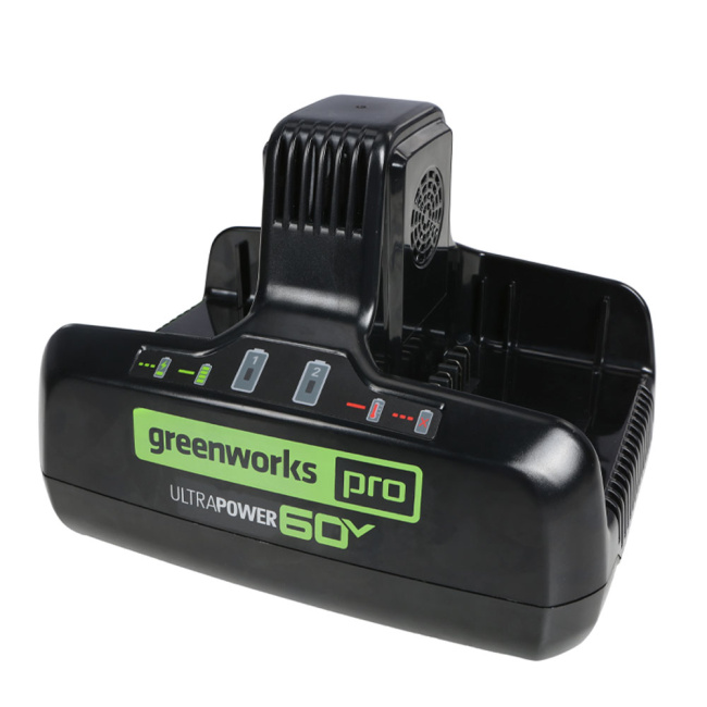 Зарядное устройство Greenworks G60DC10 60V для двух аккумуляторов