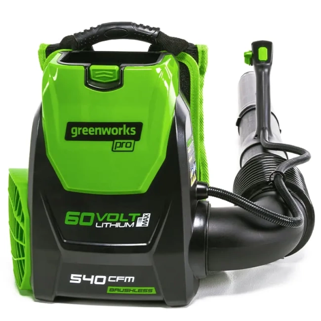 Воздуходув ранцевый Greenworks GD60BPB 60V аккумуляторный