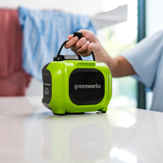 Беспроводная акустическая система аккумуляторная (колонка) Greenworks BT340 (GPT-MNBS)