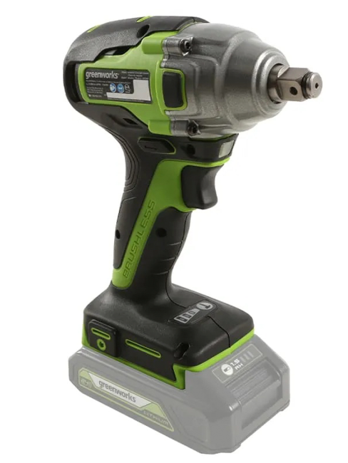 Гайковерт ударный Greenworks GD24IW400 24V аккумуляторный 