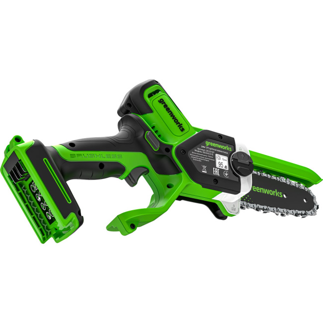 Мини-пила цепная Greenworks GD24CS15 24V аккумуляторная