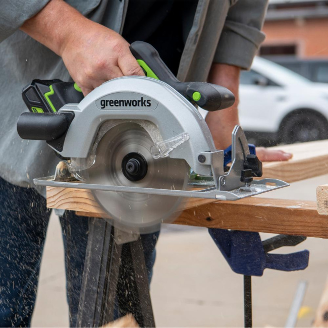 Пила циркулярная Greenworks GD24CS 24V аккумуляторная