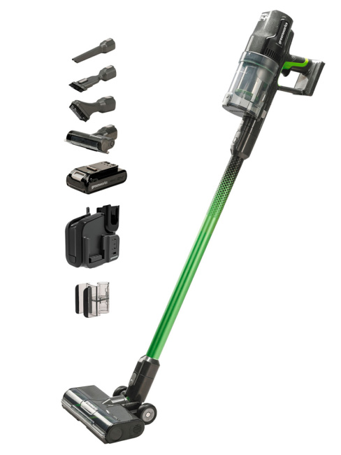 Пылесос вертикальный Greenworks GD24SV 24V аккумуляторный, АКБ 4 Ач + ЗУ 8А