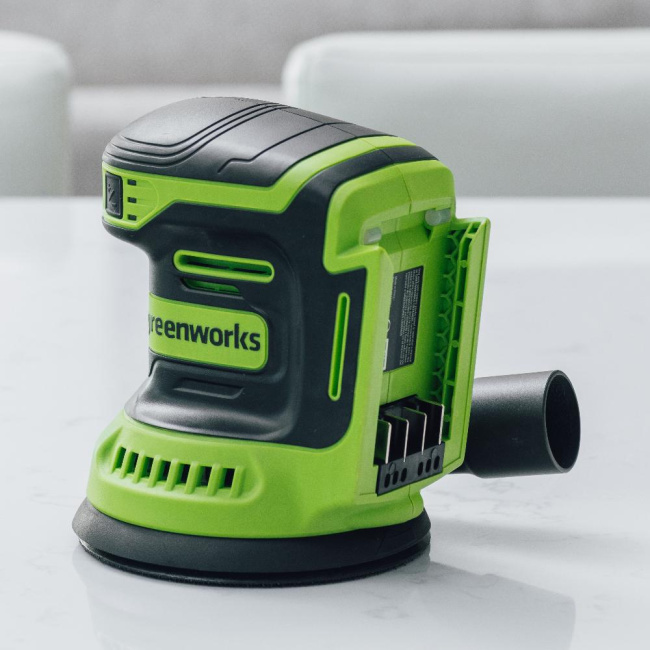 Шлифовальная машина эксцентриковая Greenworks OS325 24V аккумуляторная 