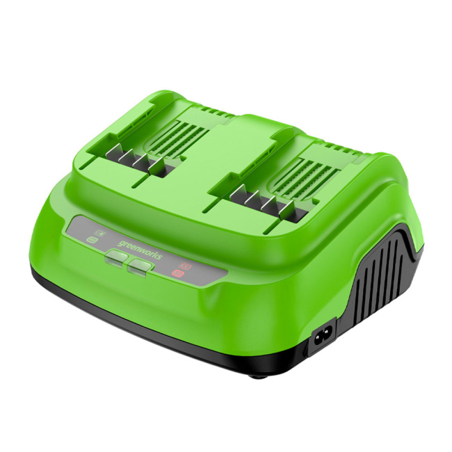 Ультрабыстрое двойное зарядное устройство Greenworks G24X2C8 24V