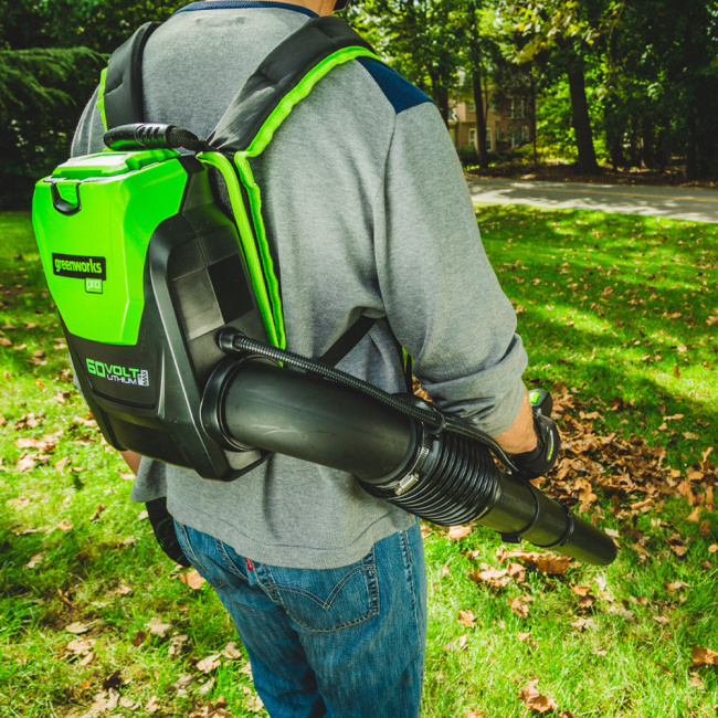 Воздуходув ранцевый Greenworks GD60BPB 60V аккумуляторный