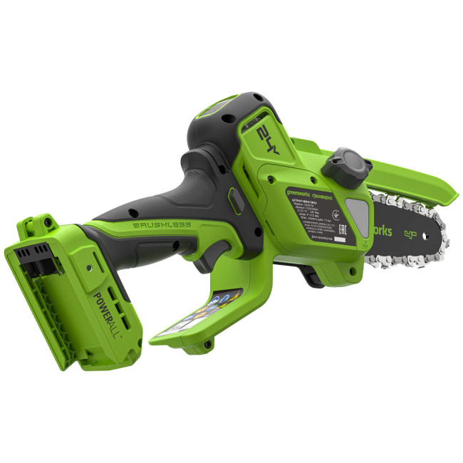 Мини-пила цепная Greenworks CS2410A 24V аккумуляторная