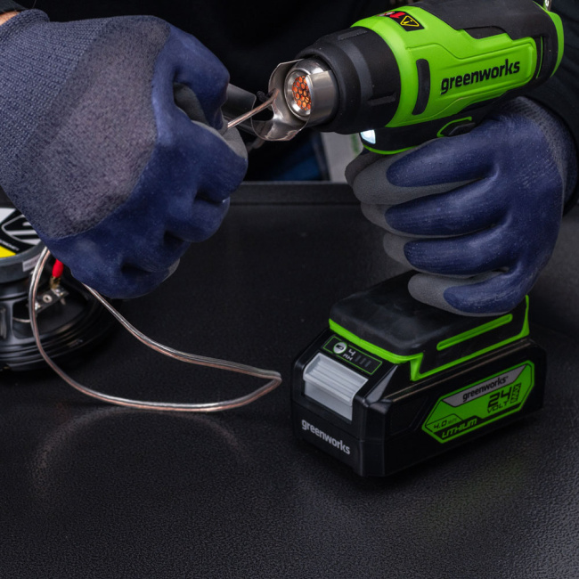 Строительный фен Greenworks HG3550 24V аккумуляторный