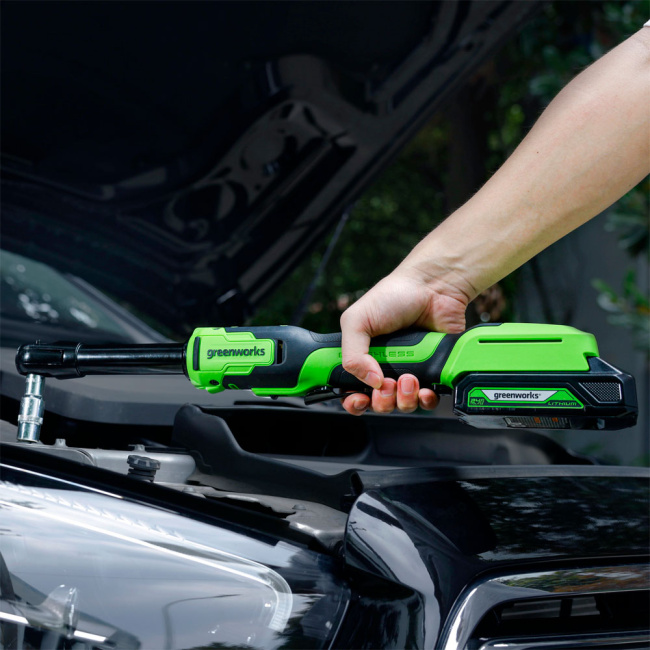 Гайковерт-трещотка Greenworks RW380X 24V аккумуляторный