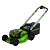 Газонокосилка самоходная Greenworks GD60LM51SP 60V аккумуляторная
