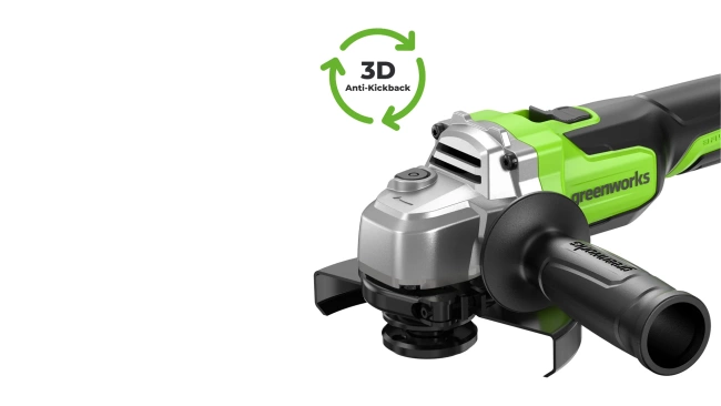 Угловая шлифовальная машина аккумуляторная Greenworks AG590 24V