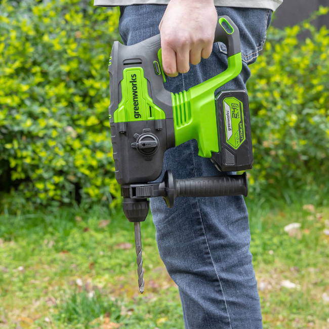 Перфоратор Greenworks GD24SDS2 24V аккумуляторный