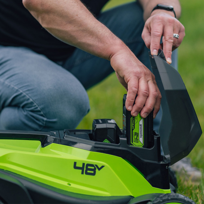 Газонокосилка Greenworks GD24X2LM361 24V аккумуляторная