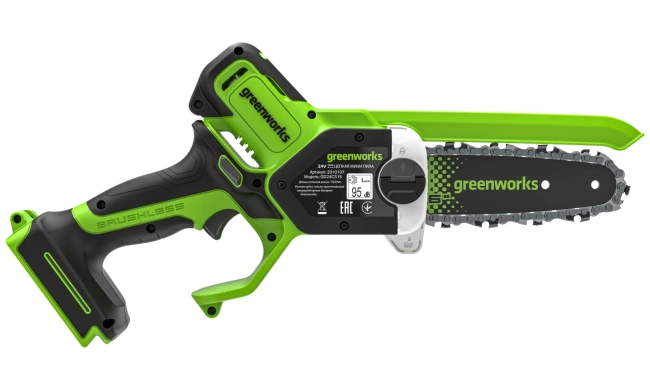 Мини-пила цепная Greenworks GD24CS15 24V аккумуляторная