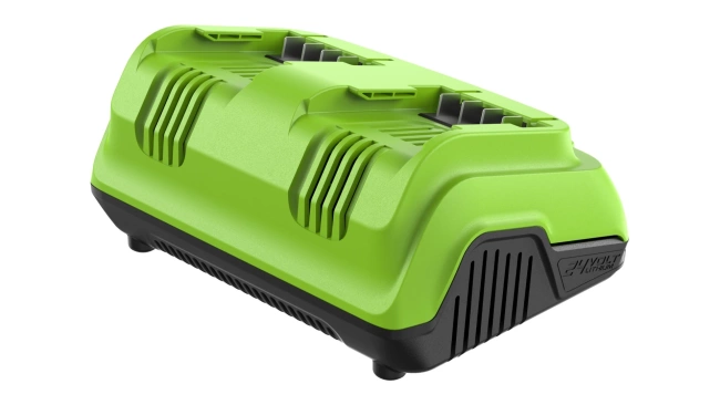 Ультрабыстрое двойное зарядное устройство Greenworks G24X2C8