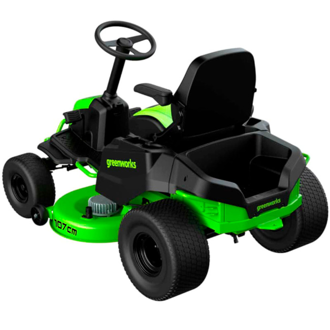 Трактор садовый бесщёточный Greenworks GC82LT107 82V аккумуляторный 