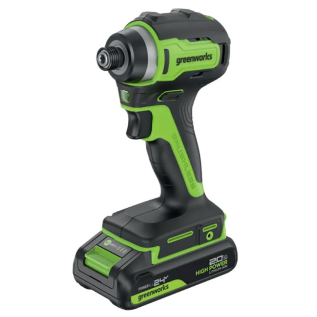 Винтоверт ударный Greenworks ID3170, 24V аккумуляторный