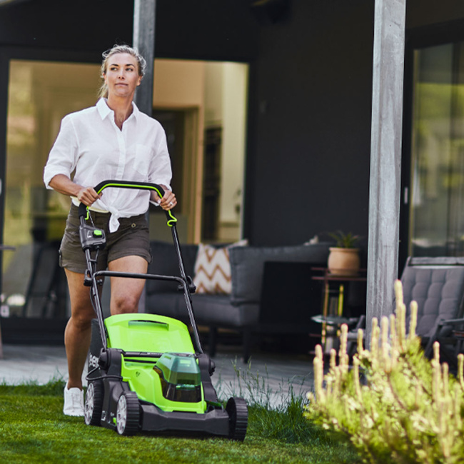 Газонокосилка Greenworks G24X2LM41 24V аккумуляторная