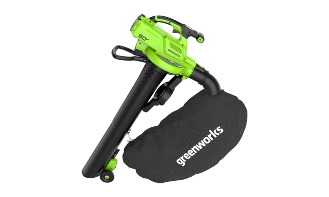 Воздуходувка-пылесос Greenworks GD60BVII 60V аккумуляторная
