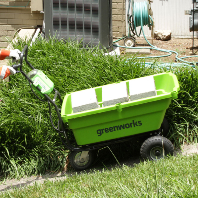 Тележка садовая самоходная Greenworks G40GC 40V аккумуляторная