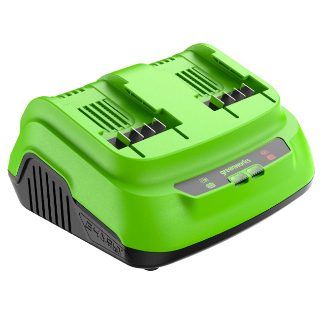 Ультрабыстрое двойное зарядное устройство Greenworks G24X2C8 24V