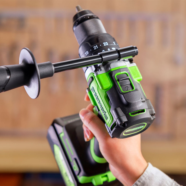 Дрель-шуруповерт ударная Greenworks GD24DD140 24V аккумуляторная