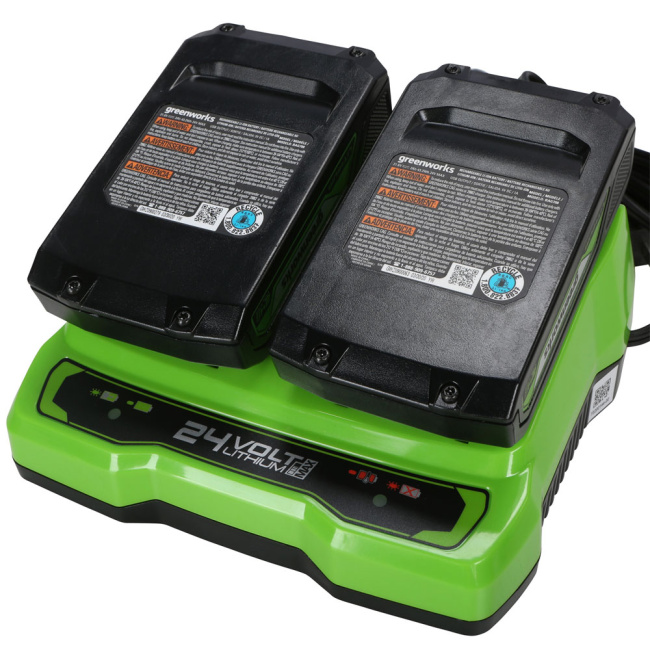 Зарядное устройство Greenworks G24X2UC2 24V для 2-х аккумуляторов