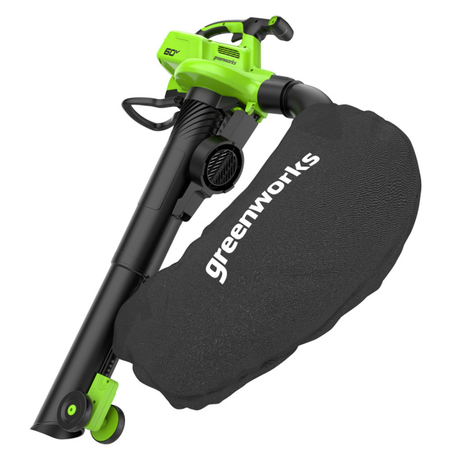 Воздуходувка-пылесос Greenworks GD60BVII 60V аккумуляторная