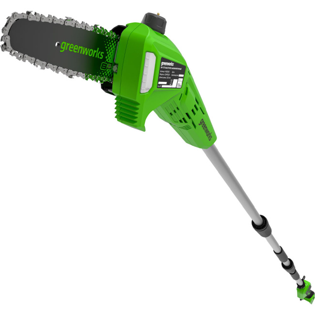 Высоторез-Cучкорез Greenworks G24PS201 24V аккумуляторный