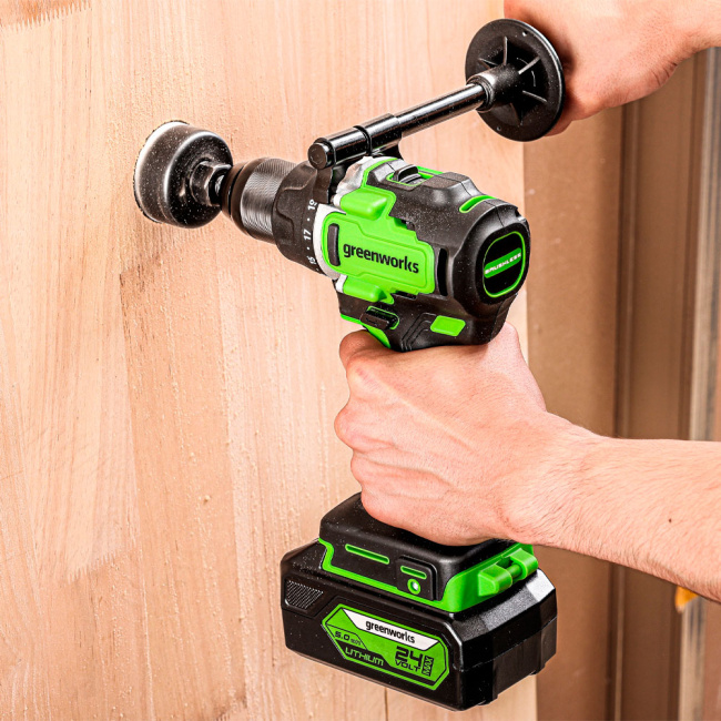 Дрель-шуруповерт Greenworks GD24DD90 24V аккумуляторная