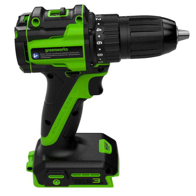 Дрель-шуруповерт Greenworks DD345 24V аккумуляторная 