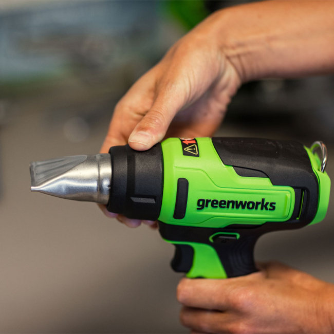 Строительный фен Greenworks HG3550 24V аккумуляторный