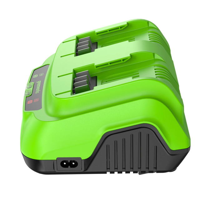 Ультрабыстрое двойное зарядное устройство Greenworks G24X2C8 24V