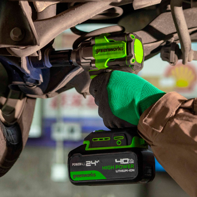 Гайковерт ударный Greenworks IW3450 24V аккумуляторный