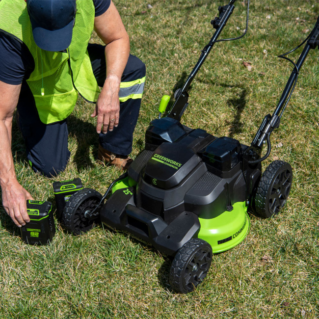 Газонокосилка самоходная Greenworks GC82LM61S 82V аккумуляторная