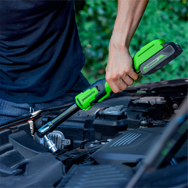 Гайковерт-трещотка Greenworks RW380X 24V аккумуляторный