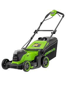 Газонокосилка Greenworks GD24X2LM411 24V аккумуляторная