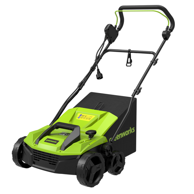 Аэратор-скарификатор Greenworks GDT15 электрический
